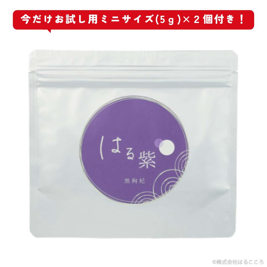 はる紫（黒枸杞）粉末100g★（今だけお試し用サンプル5g×2個付き［期間限定］）／モンゴル産／黒クコの実