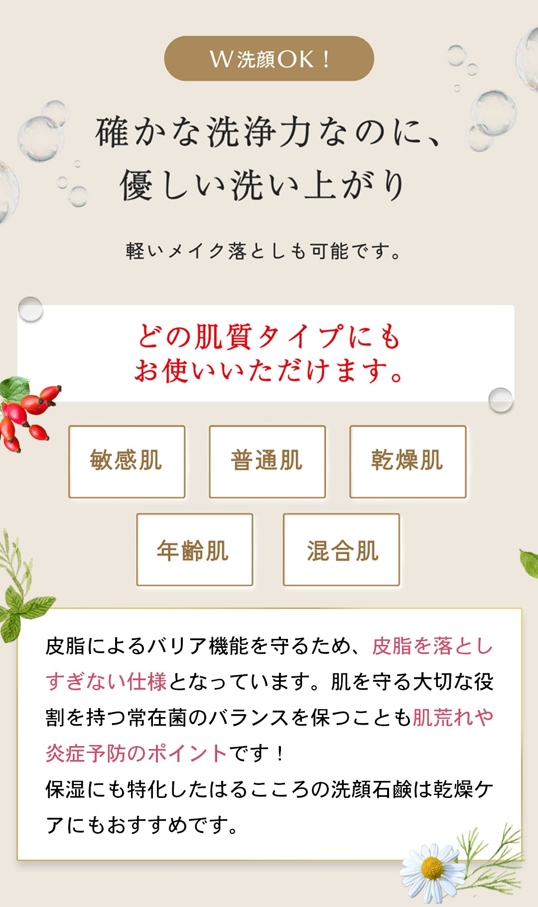 優しい洗いあがり 洗顔石鹸60g